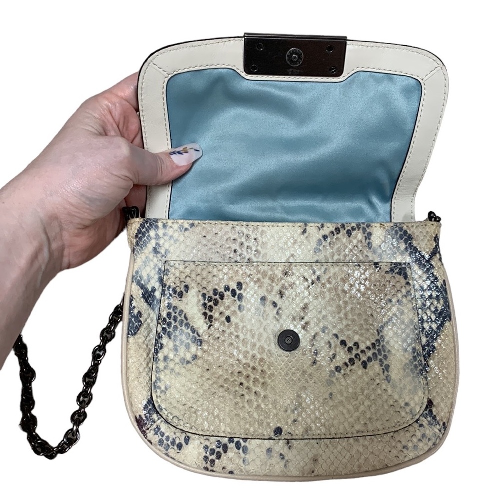 Embossed Python Coach Chain Crossbody - image 4
